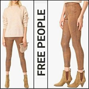 Free People Never Let You Go Faux Suede Leggings